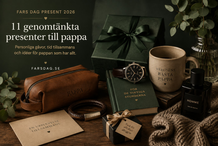Fars dag present 2026 – genomtänkta presenter till pappa