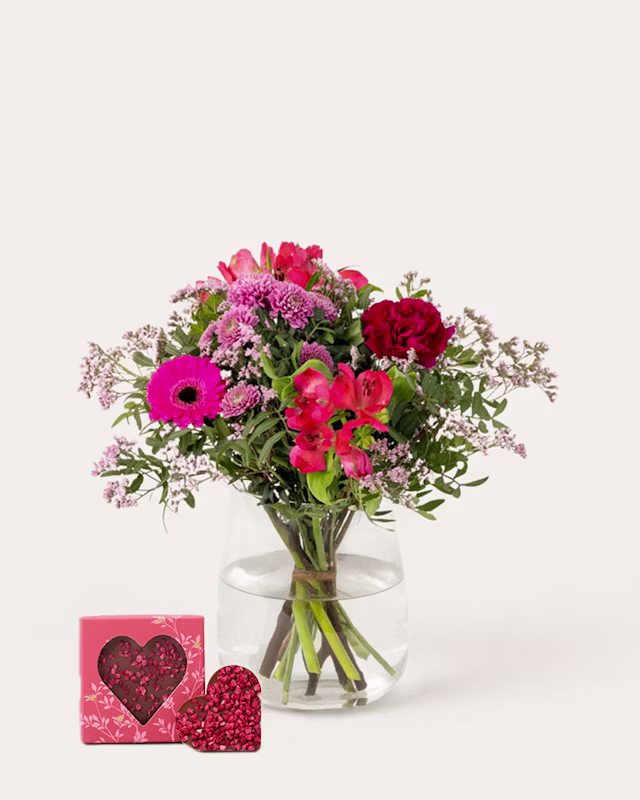 Blommor och choklad från Interflora