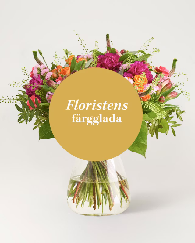 Floristens färgglada bukett från Interflora